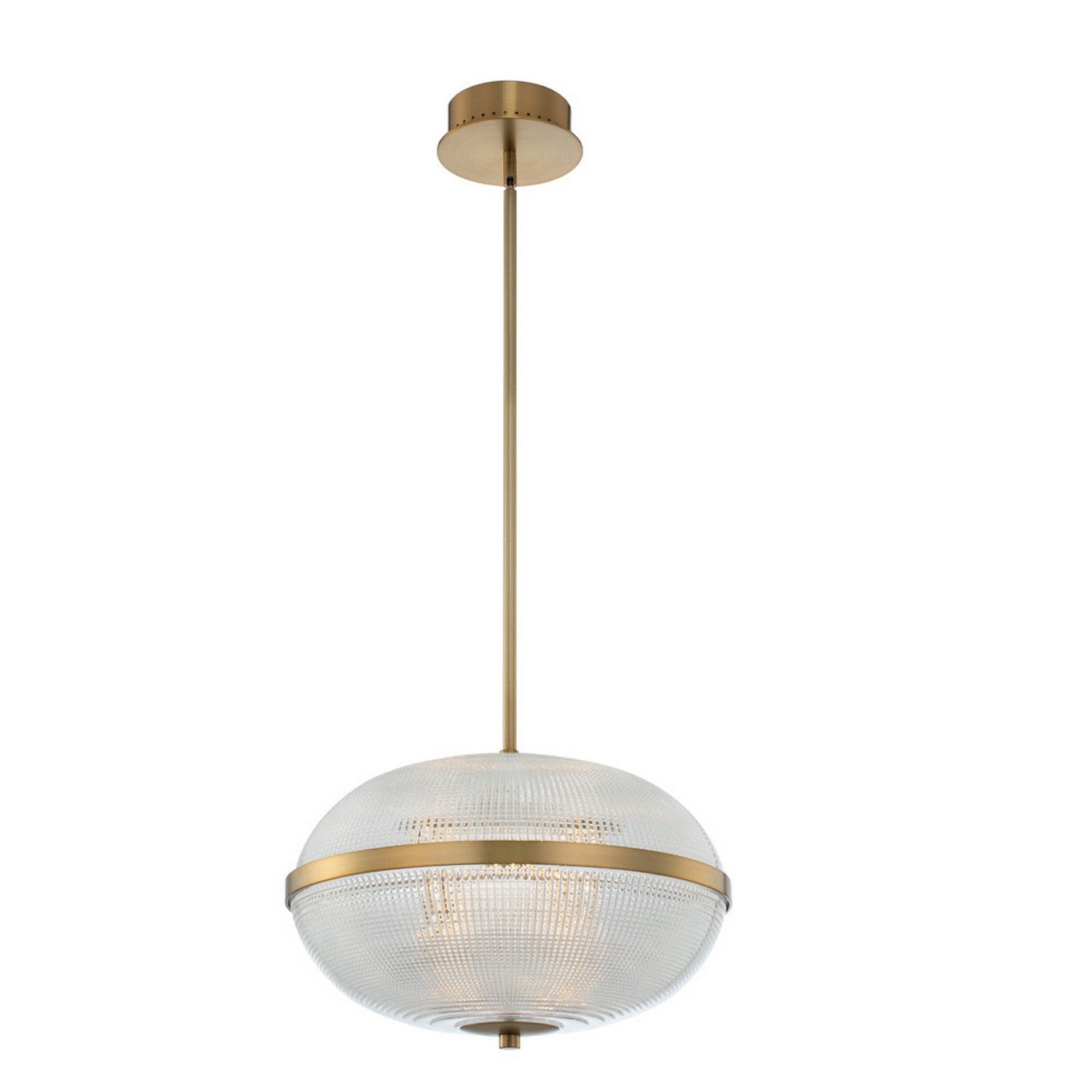 19'' Portland 1 Light Winter Brass Pendant