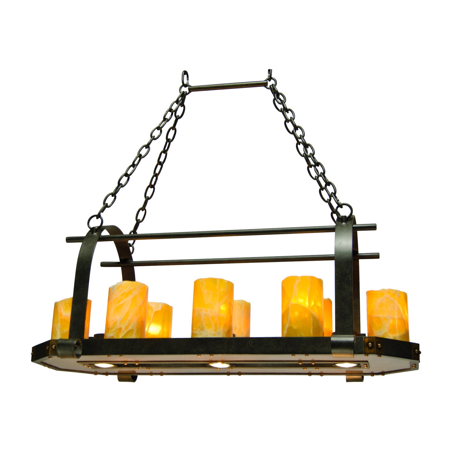 14'' Cordova 11 Light Natural Iron Linear Pendant