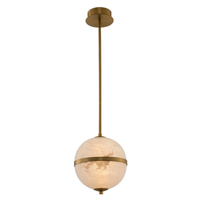 19'' Canterbury 1 Light Winter Brass Pendant