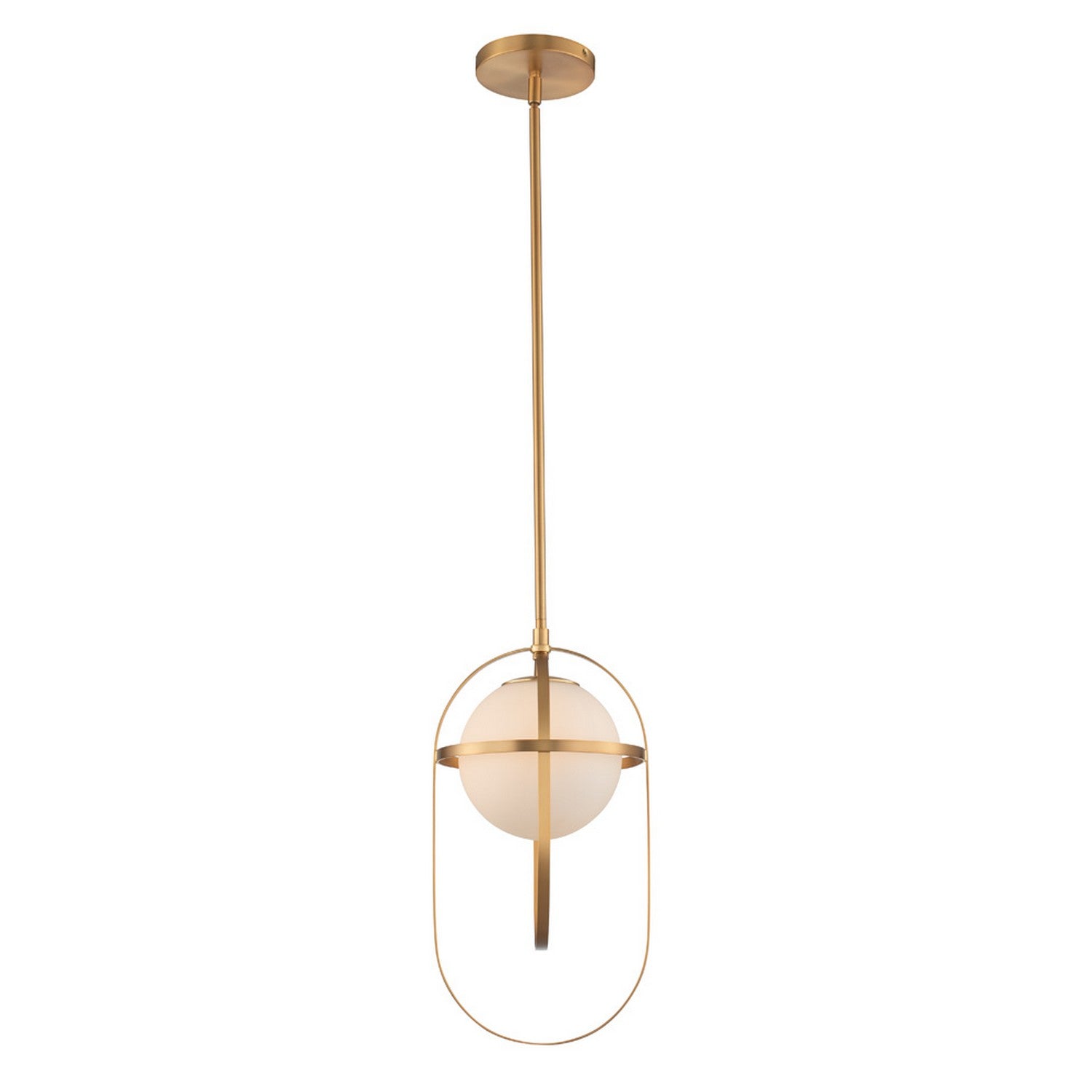 27'' Lennox 1 Light New Brass Pendant