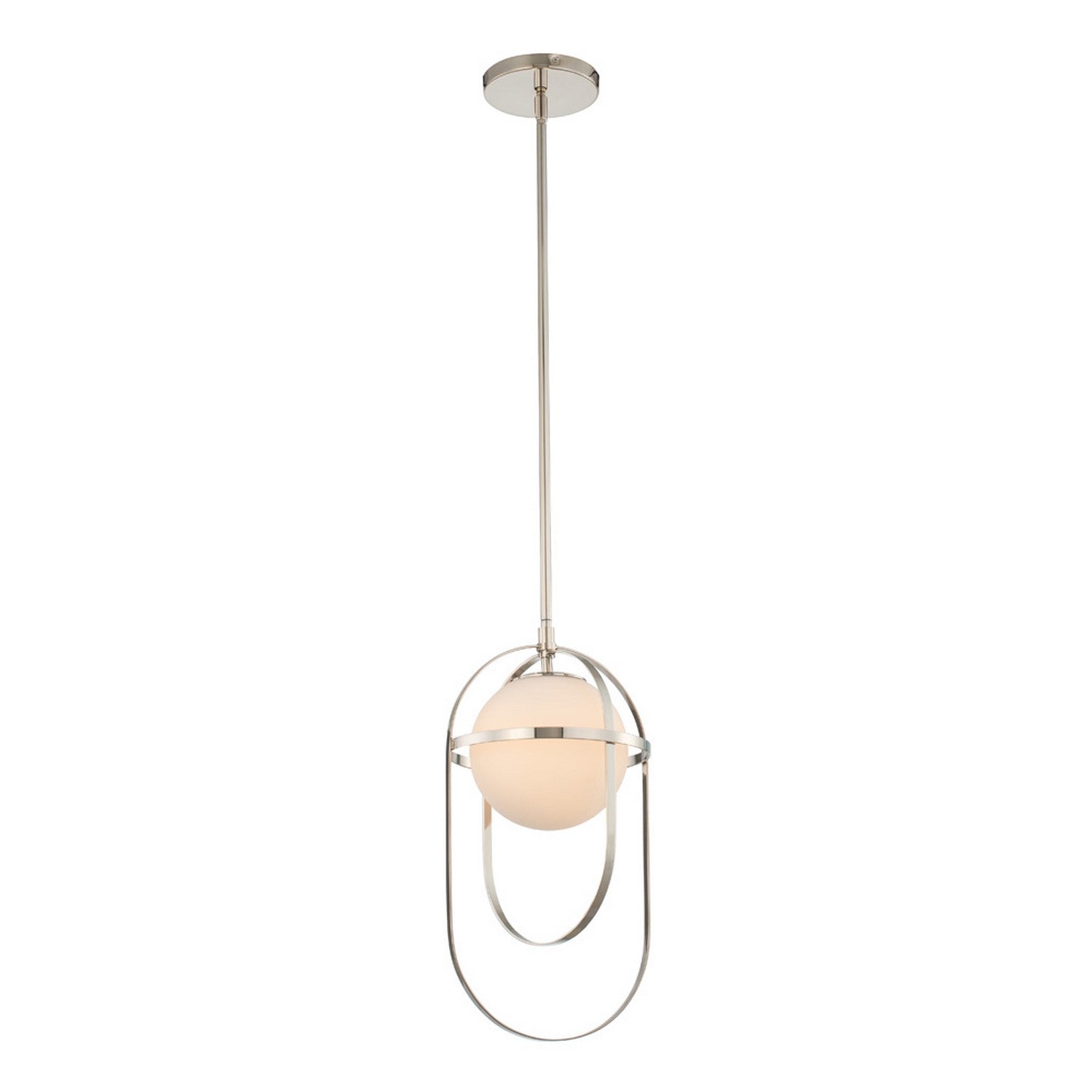 27'' Lennox 1 Light Polished Nickel Pendant