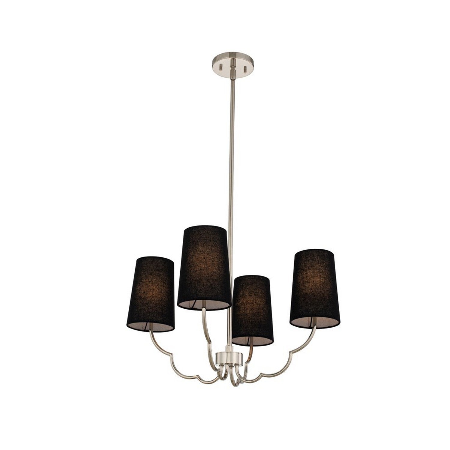 18'' Sophia 4 Light Polished Nickel Chandelier
