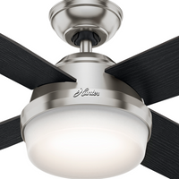 52 inch Dempsey Brushed Nickel Ceiling Fan with LED Light Kit and Handheld Remote