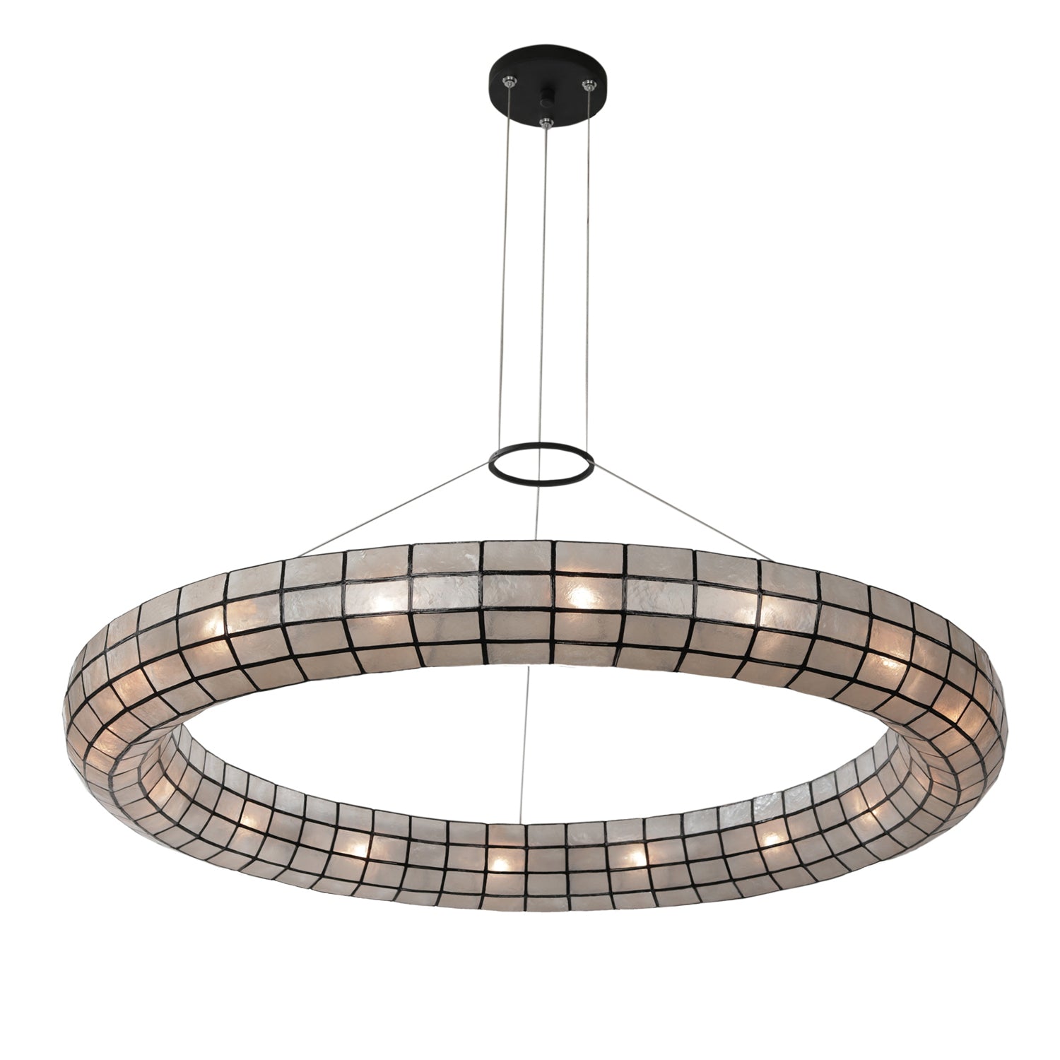 5'' Sanibel 16 Light Matte Black Chandelier