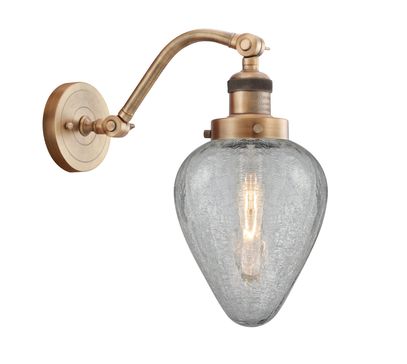 Franklin Restoration Sconce Cast Brass Glass