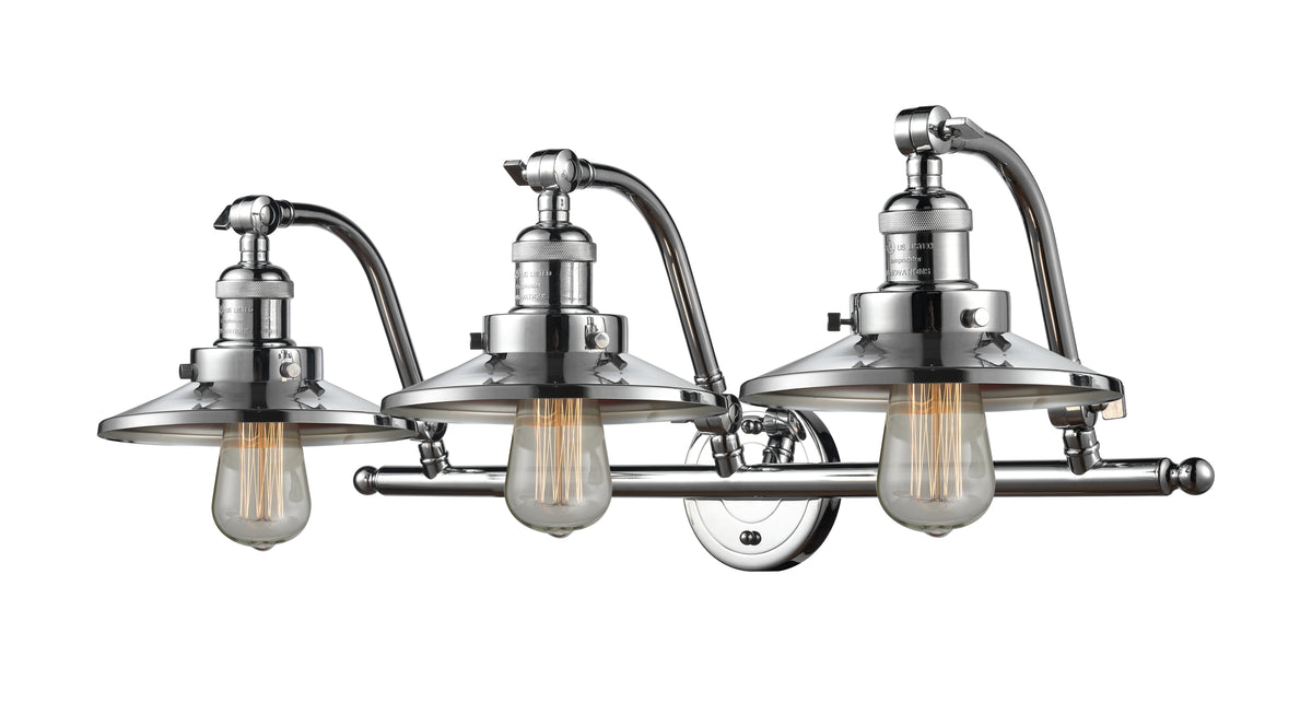 Railroad 28-Inch 3-Light Bath Vanity Light