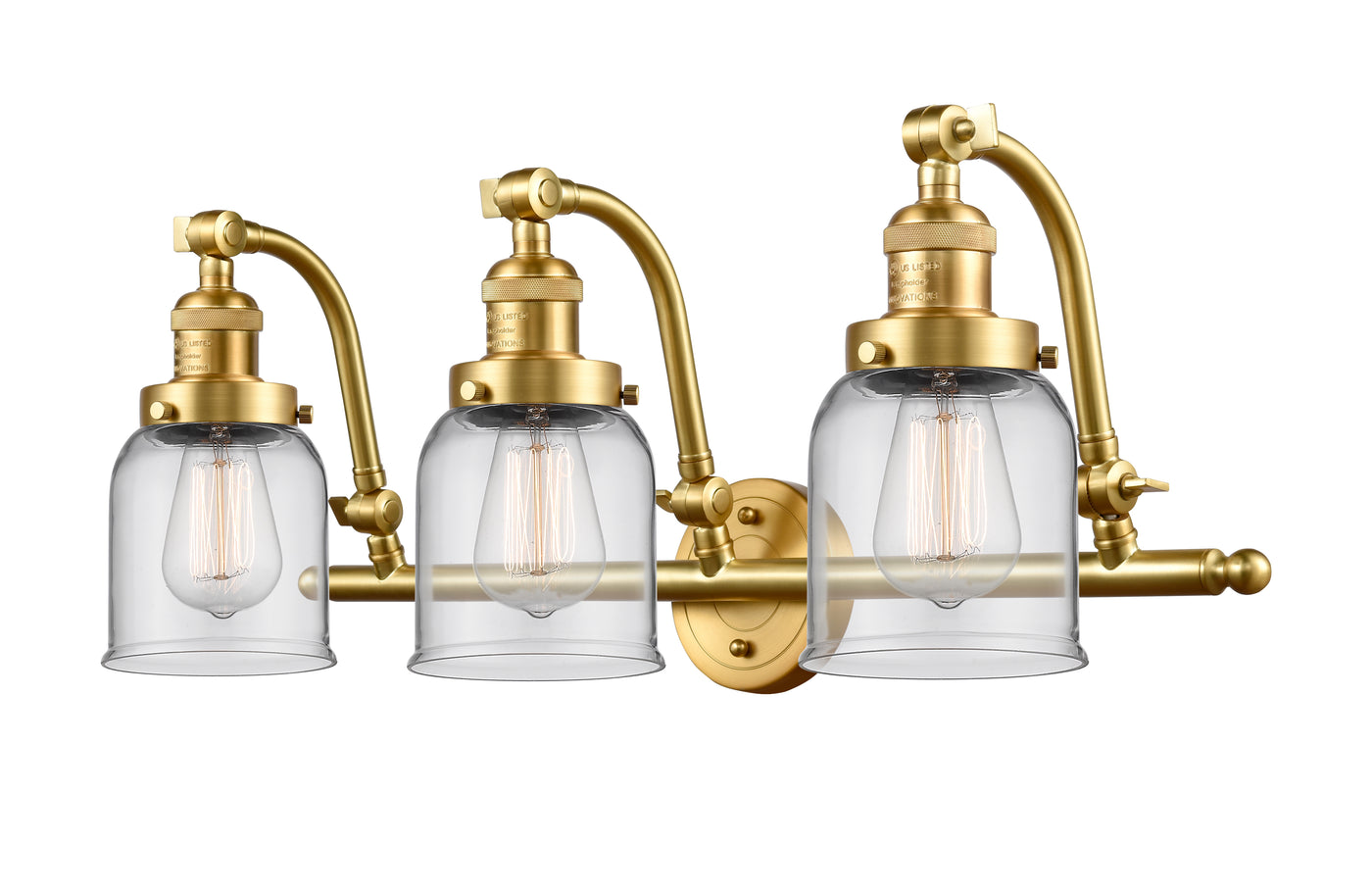 Franklin Restoration Vanity Cast Brass Dimmable