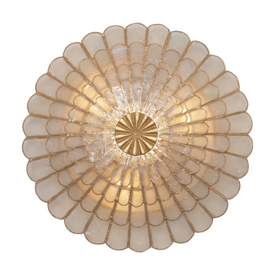 14'' Samal 3 Light Oxidized Gold Leaf Wall Sconce