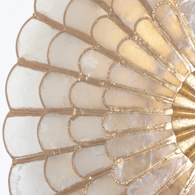 14'' Samal 3 Light Oxidized Gold Leaf Wall Sconce