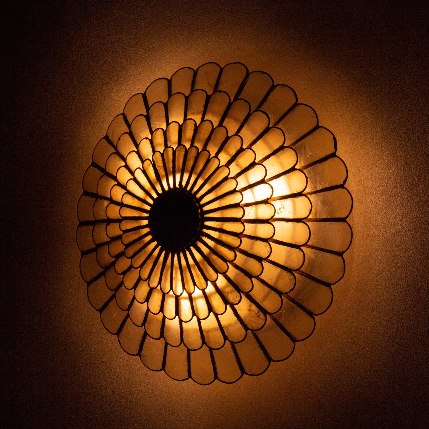 14'' Samal 3 Light Oxidized Gold Leaf Wall Sconce
