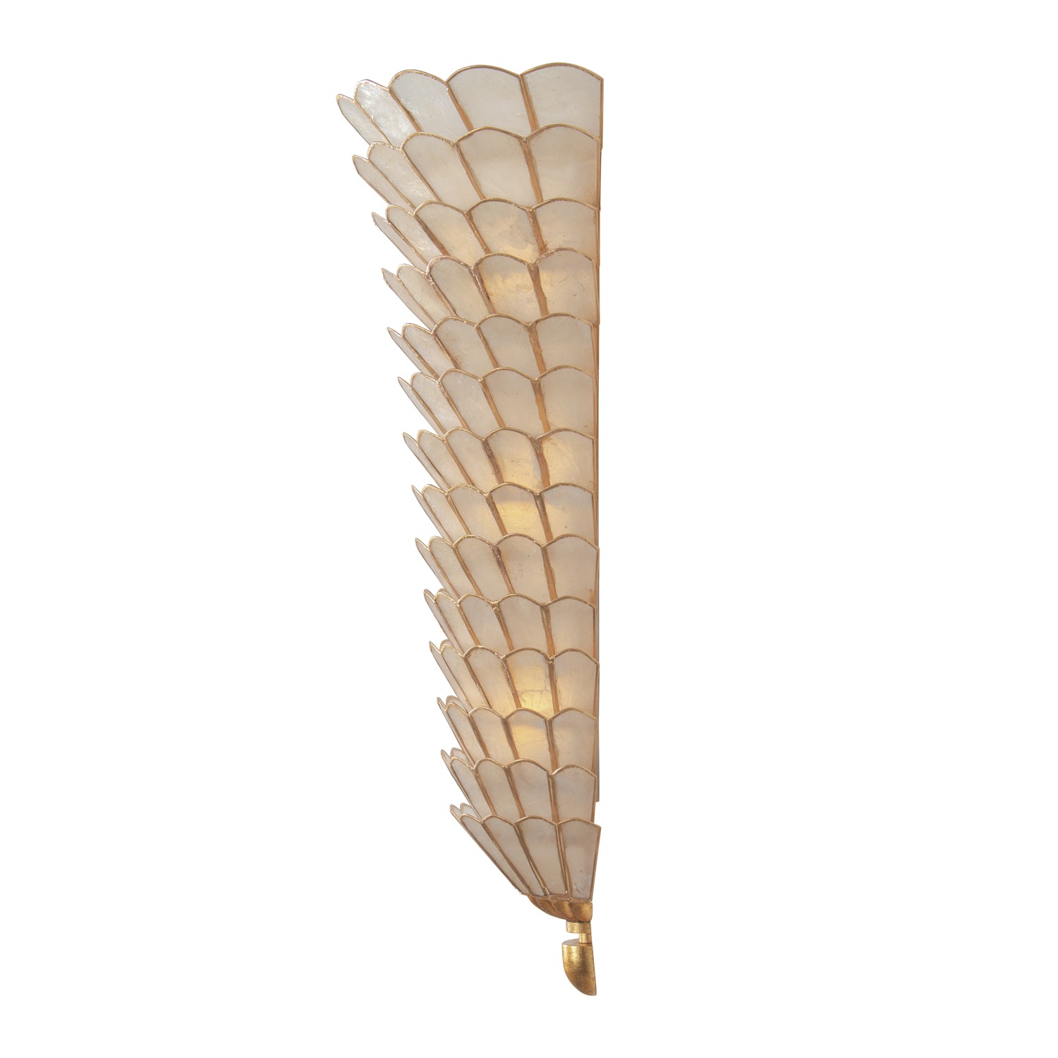 11'' Samal 3 Light Oxidized Gold Leaf Wall Sconce