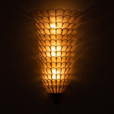 11'' Samal 3 Light Oxidized Gold Leaf Wall Sconce