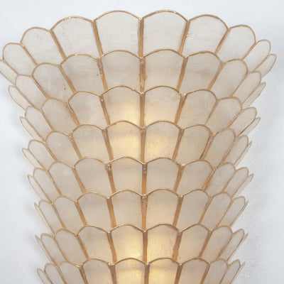 11'' Samal 3 Light Oxidized Gold Leaf Wall Sconce