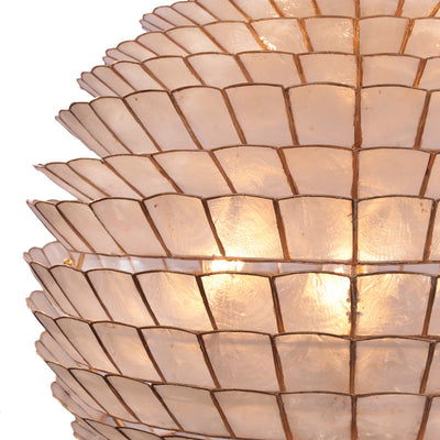 28'' Samal 6 Light Oxidized Gold Leaf Chandelier