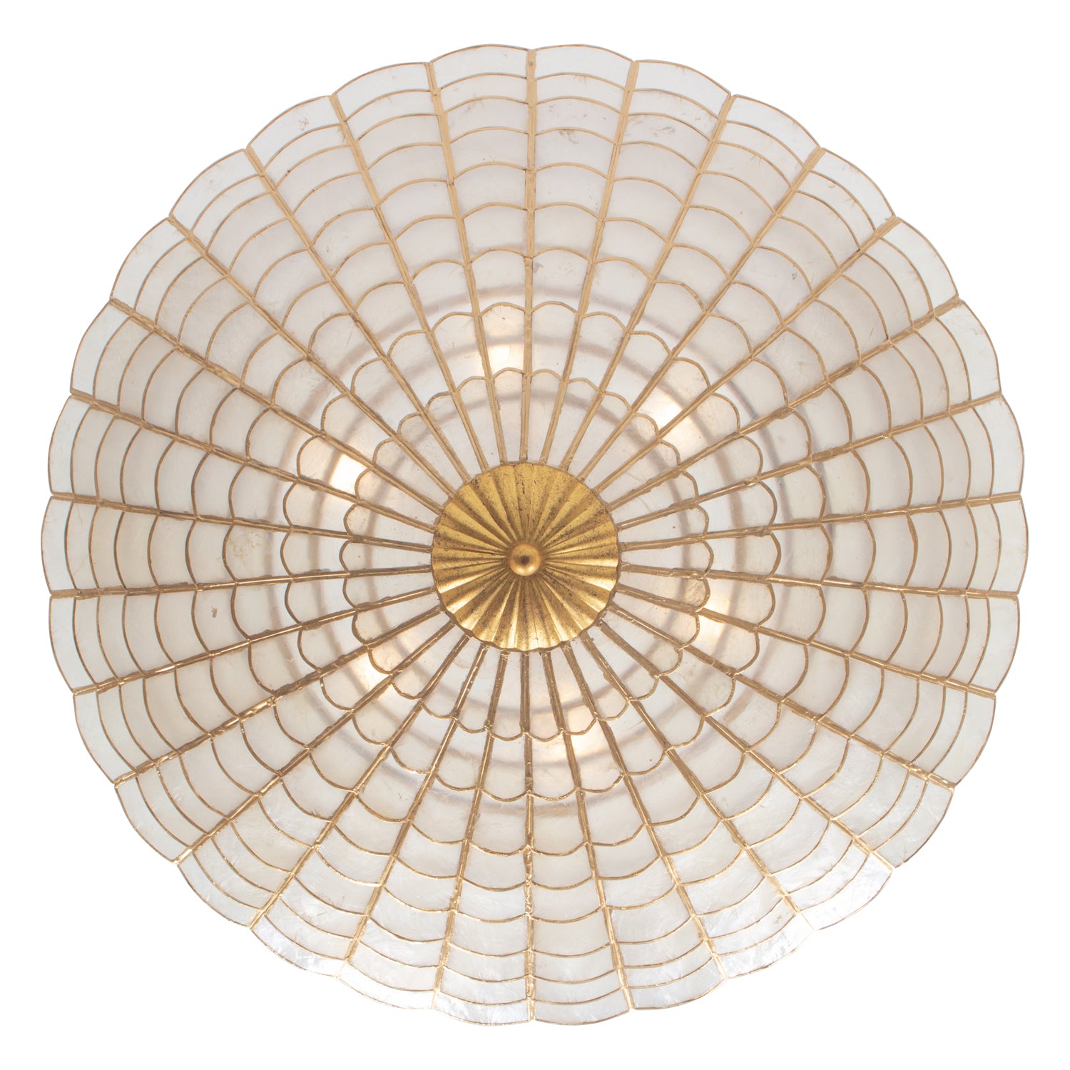 10'' Samal 6 Light Oxidized Gold Leaf Chandelier