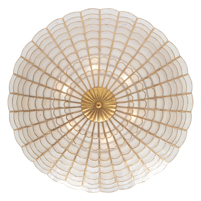 10'' Samal 6 Light Oxidized Gold Leaf Chandelier