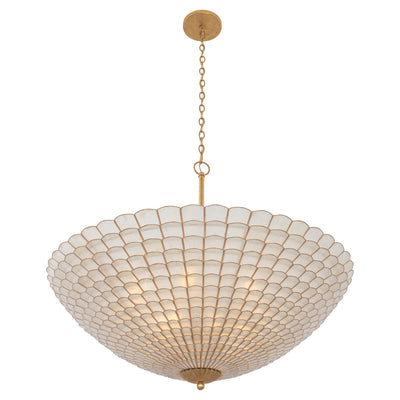 14.5'' Samal 12 Light Oxidized Gold Leaf Chandelier