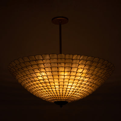 14.5'' Samal 12 Light Oxidized Gold Leaf Chandelier