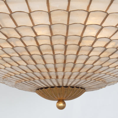 14.5'' Samal 12 Light Oxidized Gold Leaf Chandelier