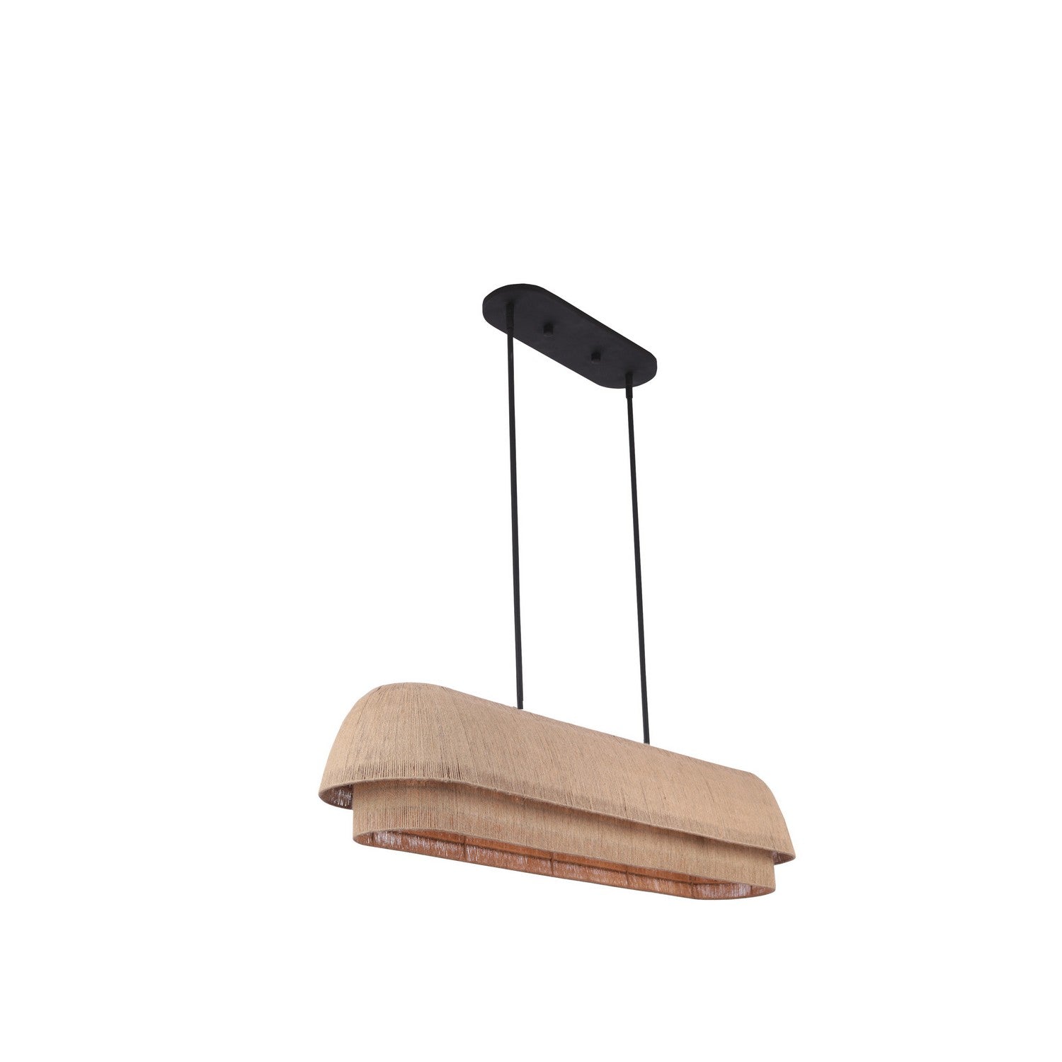19'' Seychelles 1 Light Matte Black Linear Pendant