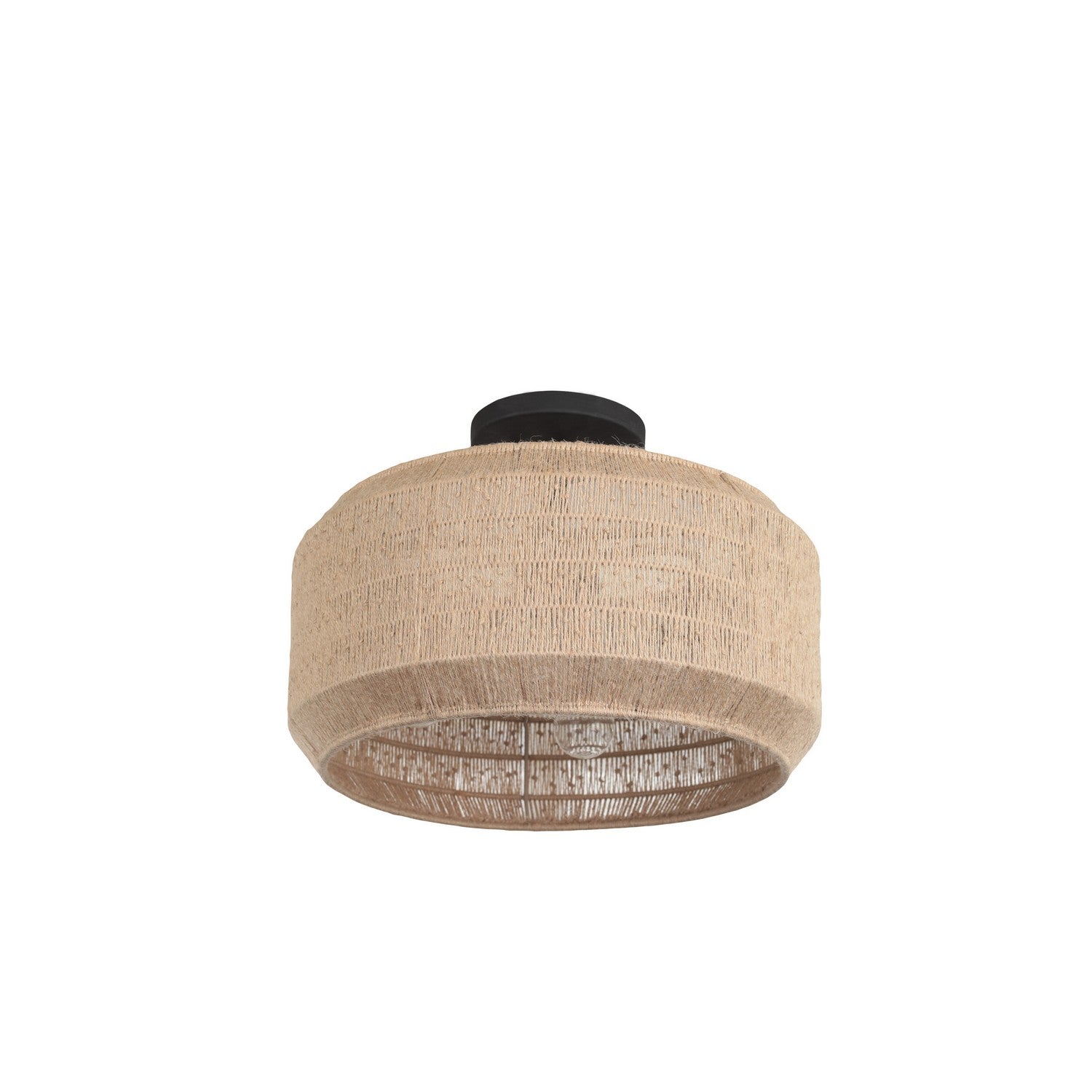 11'' Cebu 4 Light Matte Black Semi-Flush Mount