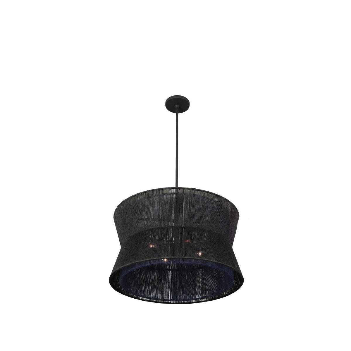 21'' Madura 4 Light Matte Black Pendant