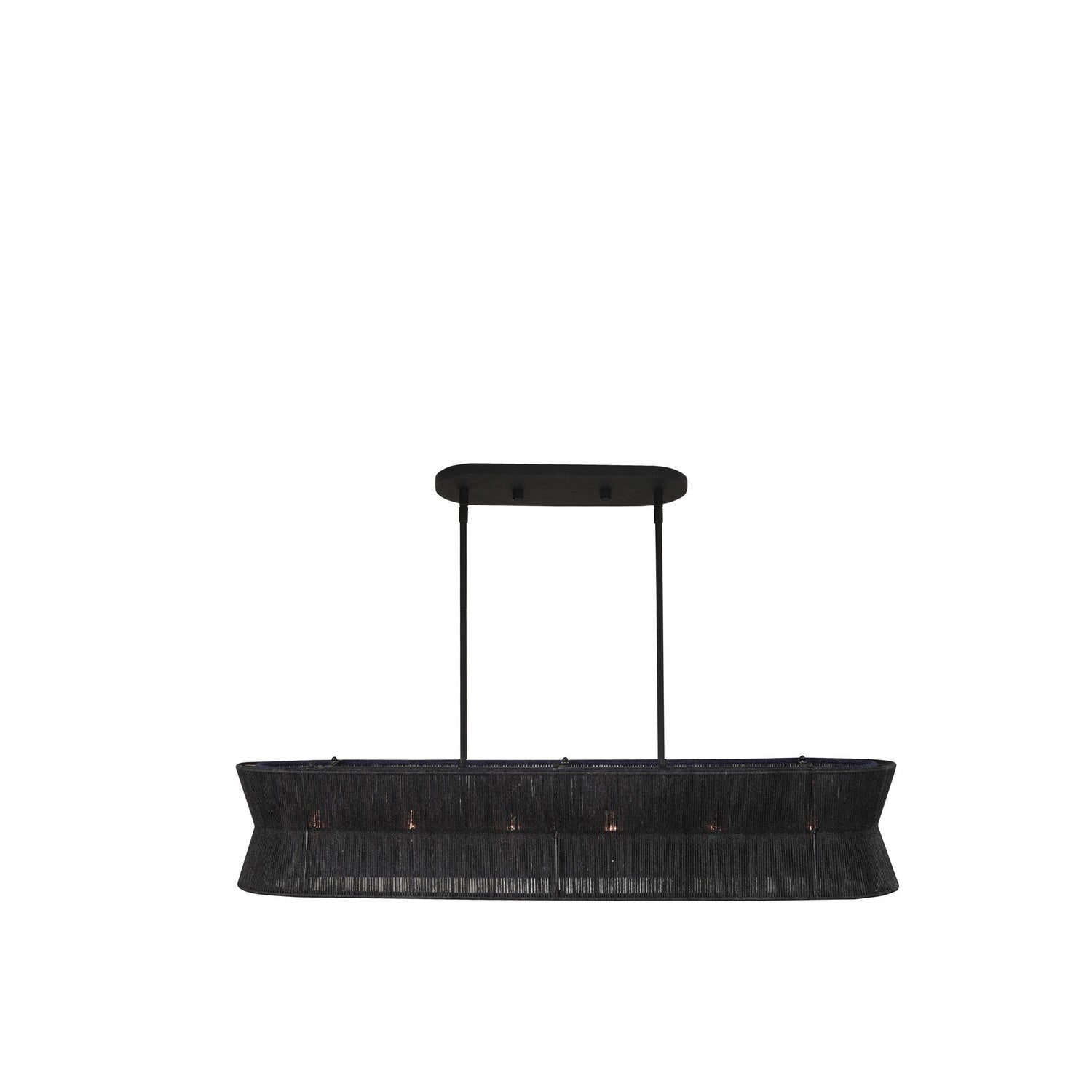 18'' Madura 6 Light Matte Black Linear Pendant