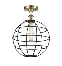 Ballston Semi-Flush Mount Satin Nickel