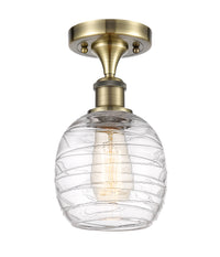 Ballston Semi-Flush Mount White Chrome