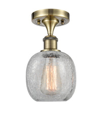 Ballston Semi-Flush Mount Satin Nickel 8 Inch