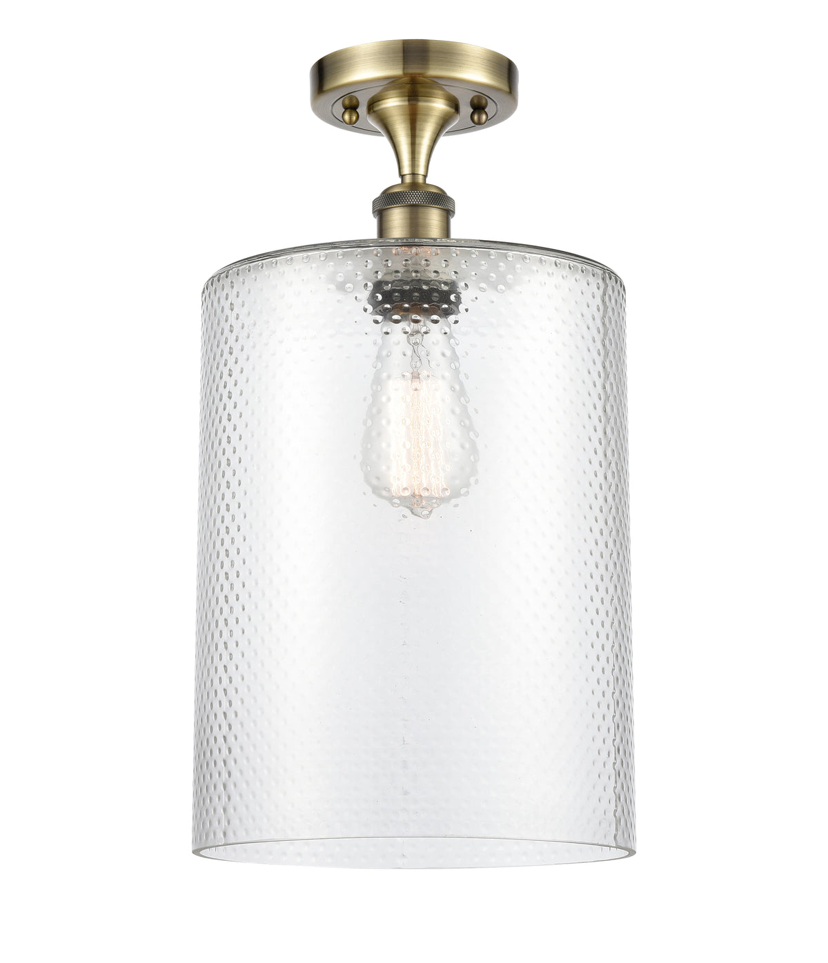 Cobbleskill 9-Inch 1-Light Semi-Flush Mount with LED Bulb