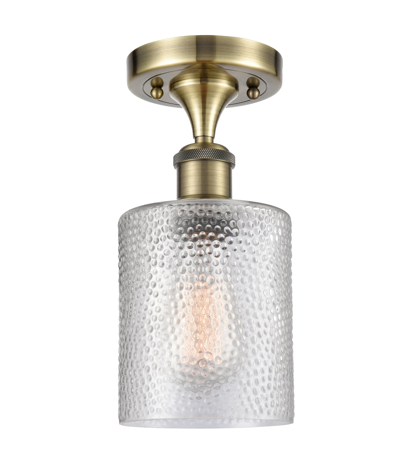 Ballston Semi-Flush Mount White Chrome