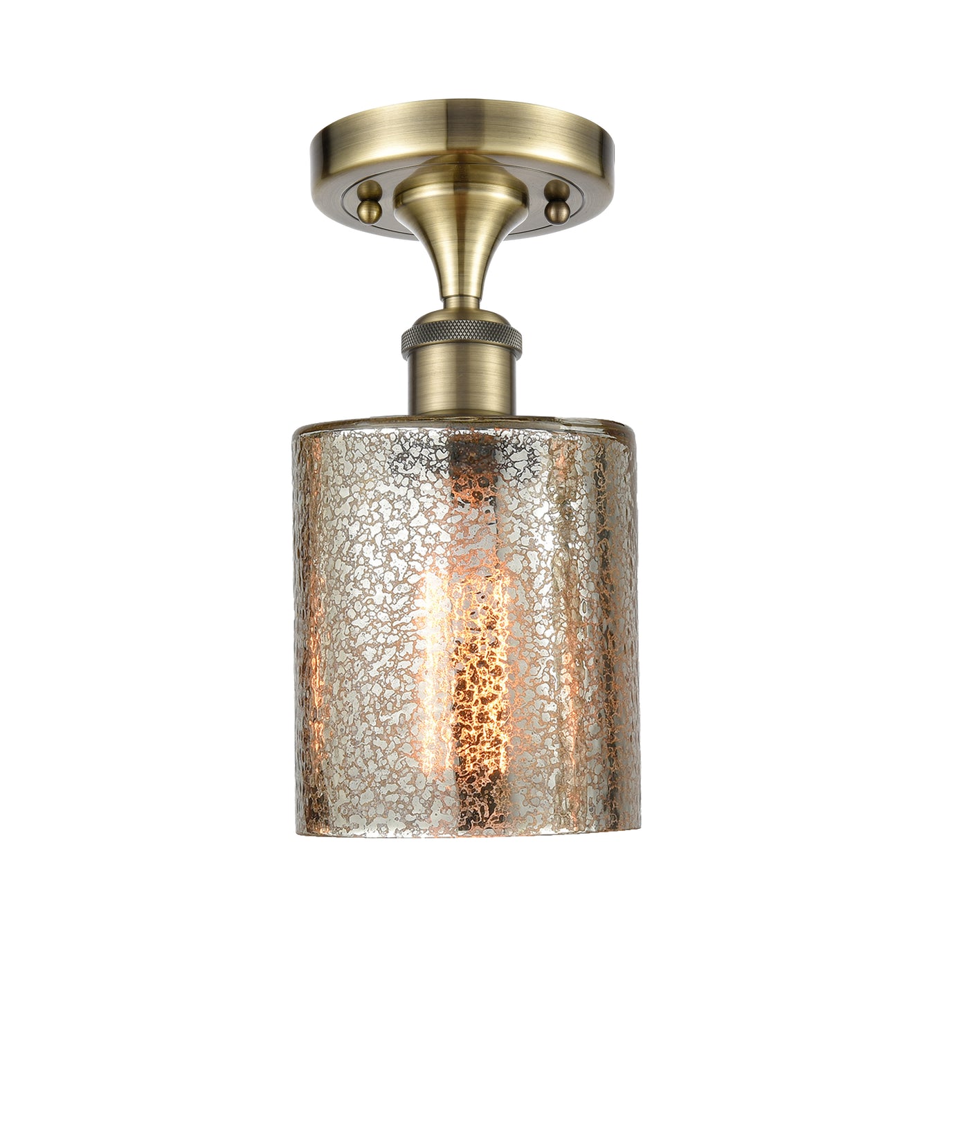 Ballston Semi-Flush Mount White Chrome