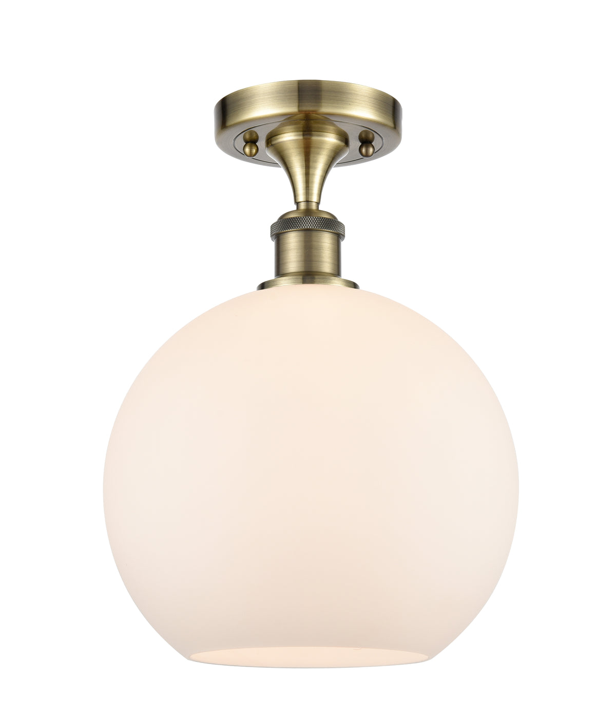 Athens 10-Inch 1-Light Semi-Flush Mount with LED Bulb