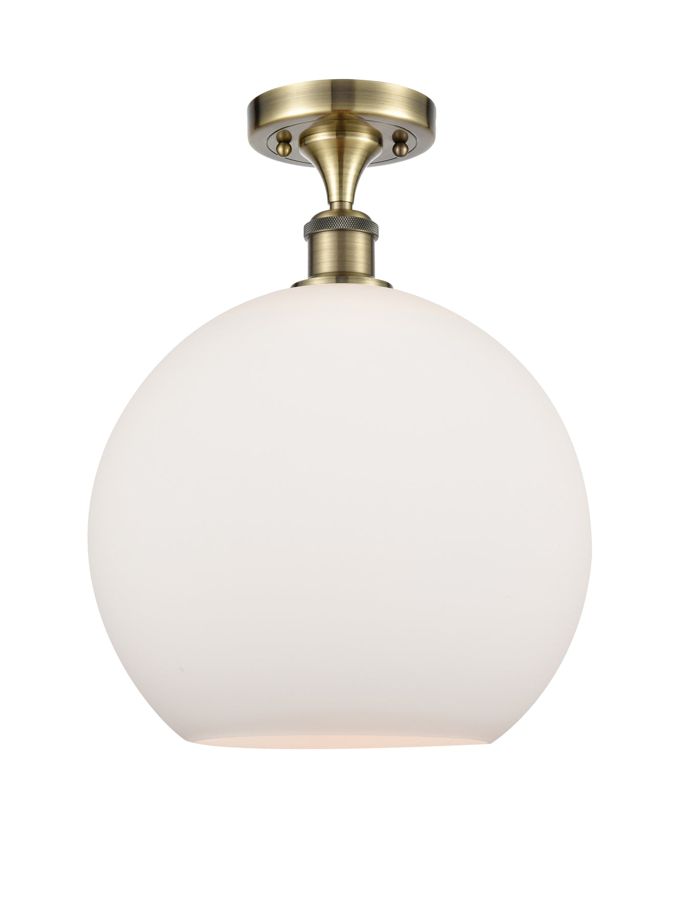 Ballston Semi-Flush Mount White Chrome