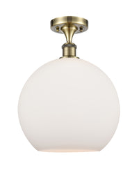 Ballston Semi-Flush Mount White Chrome