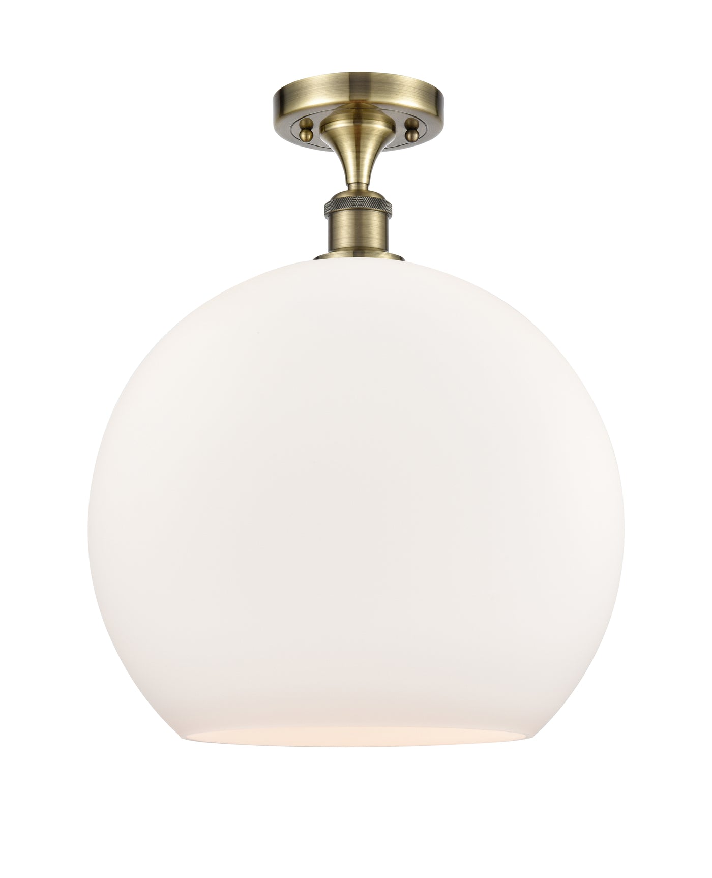 Ballston Semi-Flush Mount White Chrome