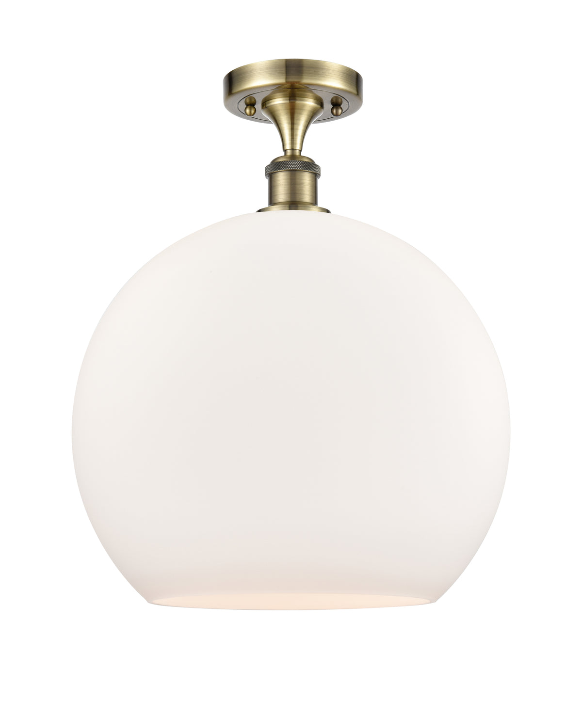 Athens 14-Inch 1-Light Semi-Flush Mount 17.875-Inch High
