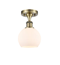 Ballston Semi-Flush Mount White Chrome