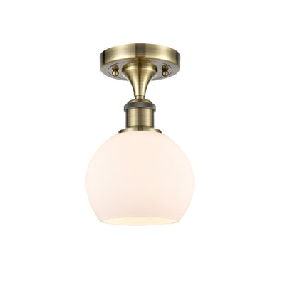 Ballston Semi-Flush Mount White Chrome