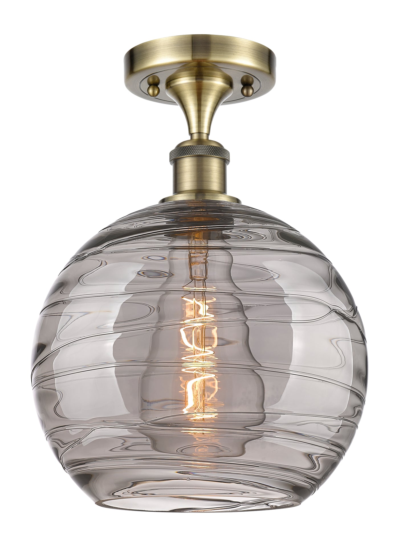 Ballston Semi-Flush Mount White Finish