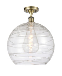 Ballston Semi-Flush Mount White Chrome