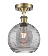 Ballston Semi-Flush Mount White Chrome