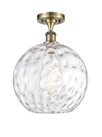 Ballston Semi-Flush Mount Water Glass Steel