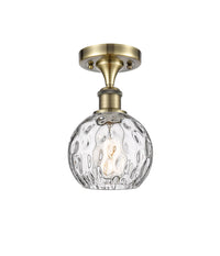 Ballston Semi-Flush Mount White Finish