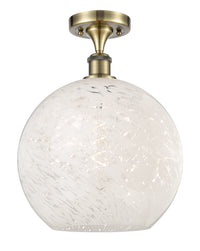 Ballston Semi-Flush Mount White Mouchette