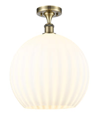 Ballston Semi-Flush Mount White Venetian
