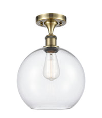 Ballston Semi-Flush Mount White Chrome