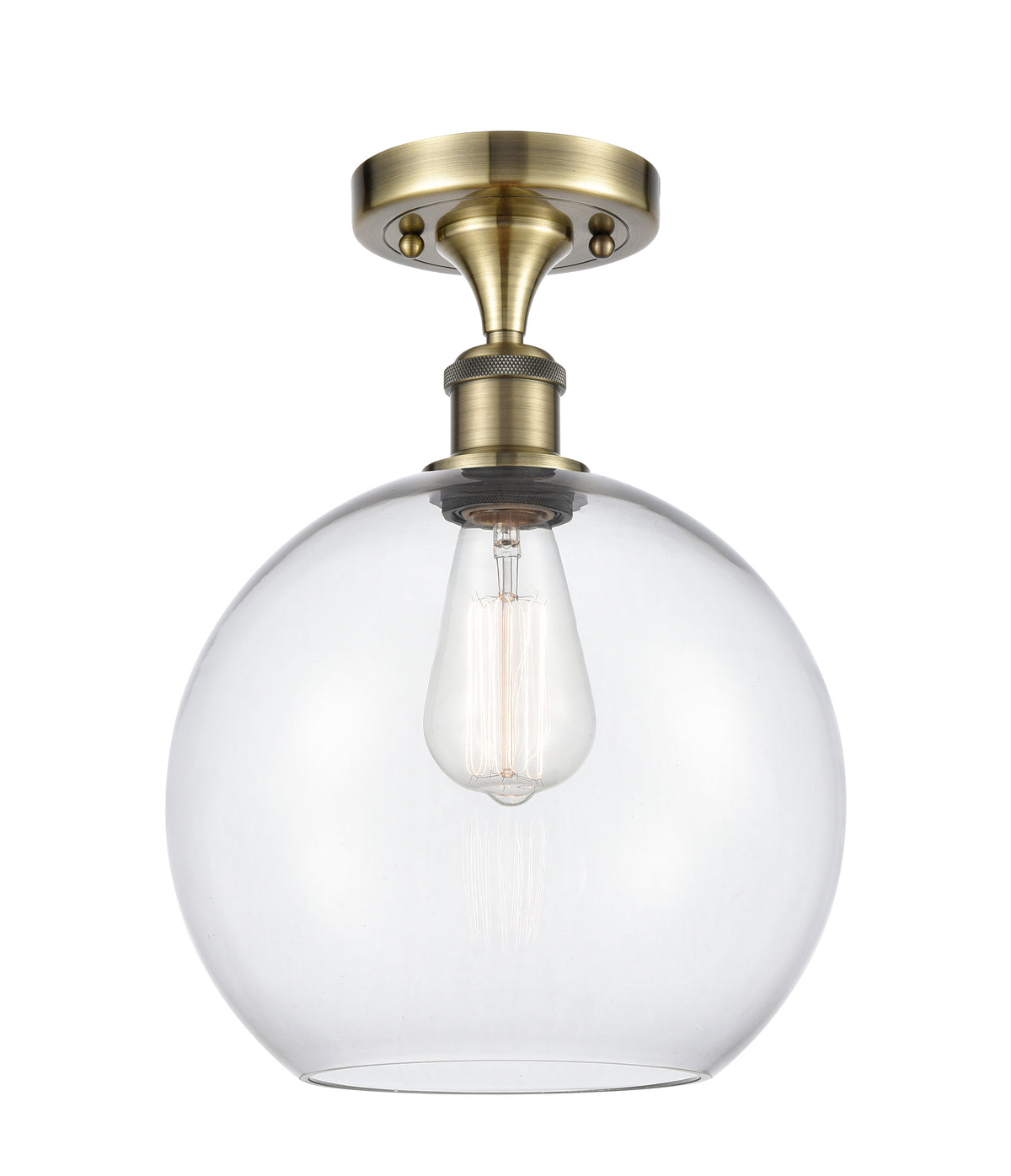 Athens 10-Inch 1-Light Semi-Flush Mount 13.25-Inch High