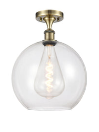 Ballston Semi-Flush Mount White Chrome